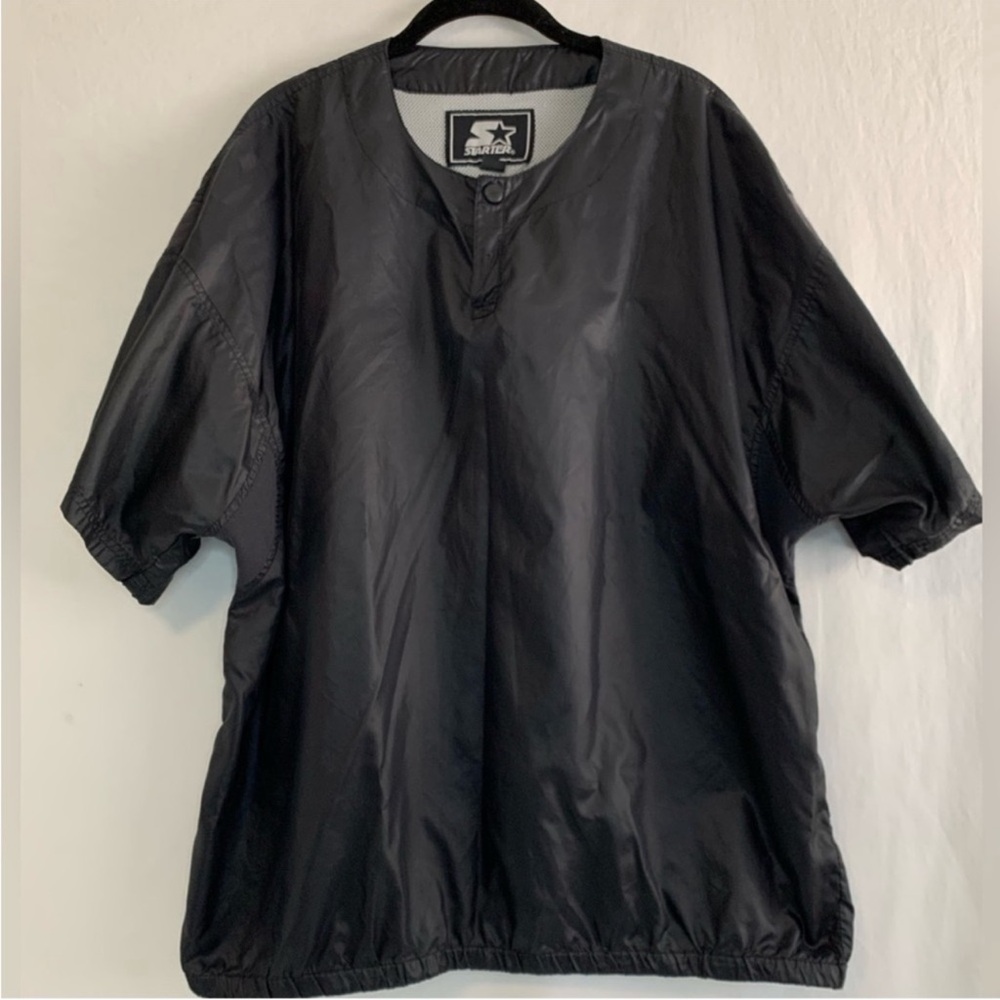 Starter Men's Black Baseball Warmup Pullover Size XL